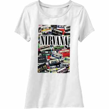 Merch Nirvana: Dámské Tričko Cassettes  S