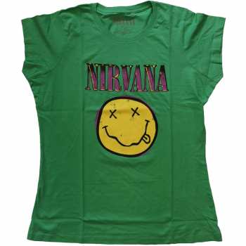 Merch Nirvana: Dámské Tričko Xerox Smiley Pink  XL