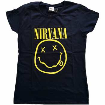 Merch Nirvana: Dámské Tričko Yellow Smiley  XL