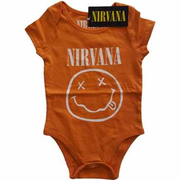 Merch Nirvana: Dětské Body White Smiley  12 měsíců