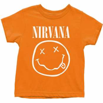Merch Nirvana: Dětské Toddler Tričko White Smiley  3 roky