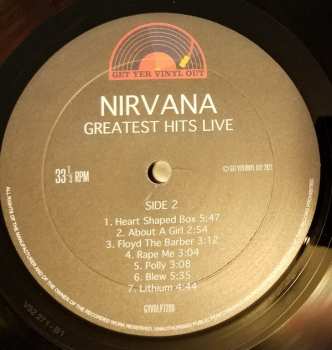 LP Nirvana: Greatest Hits... Live 413564