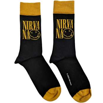 Merch Nirvana: Kotníkové Ponožky Logo Nirvana Stacked
