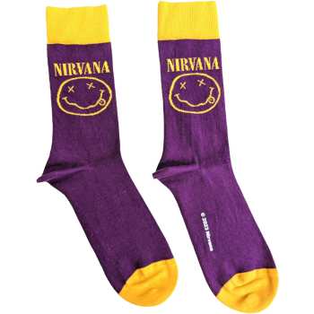 Merch Nirvana: Kotníkové Ponožky Yellow Happy Face