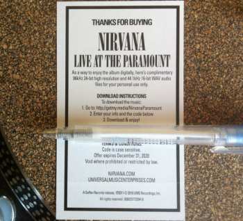 2LP Nirvana: Live At The Paramount 383425