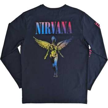 Merch Nirvana: Nirvana Unisex Long Sleeve T-shirt: Angelic Gradient (back & Sleeve Print) (small) S