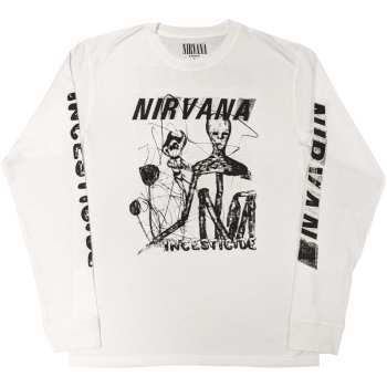 Merch Nirvana: Nirvana Unisex Long Sleeve T-shirt: Incesticide (back & Sleeve Print) (large) L