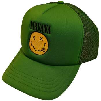 Merch Nirvana: Mesh Back Cap Logo Nirvana & Smiley