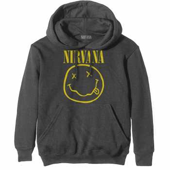 Merch Nirvana: Nirvana Unisex Pullover Hoodie: Yellow Smiley (x-small) XS