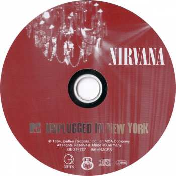 CD Nirvana: MTV Unplugged In New York 44009