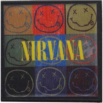 Merch Nirvana: Nášivka Distressed Smiley Blocks
