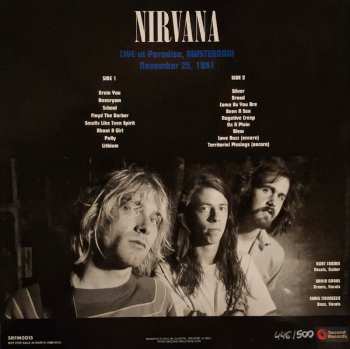 LP Nirvana: Live At Paradiso, Amsterdam - November 25, 1991 CLR | NUM