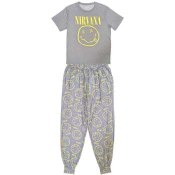 Merch Nirvana: Nirvana Unisex Pyjamas: Yellow Smile (large) L