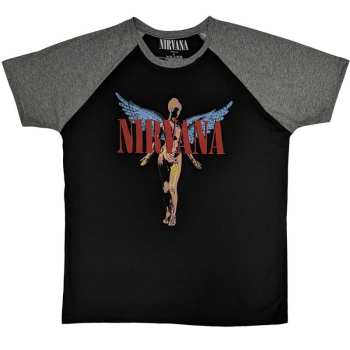 Merch Nirvana: Nirvana Unisex Raglan T-shirt: Angelic (medium) M