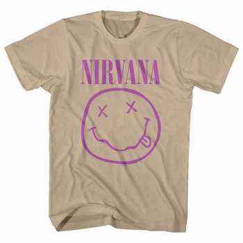 Merch Nirvana: Tričko Purple Smiley M