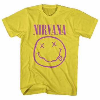 Merch Nirvana: Tričko Purple Smiley S