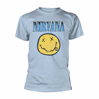 Merch Nirvana: Tričko Xerox Smiley (blue)