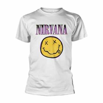 Merch Nirvana: Tričko Xerox Smiley (white) S