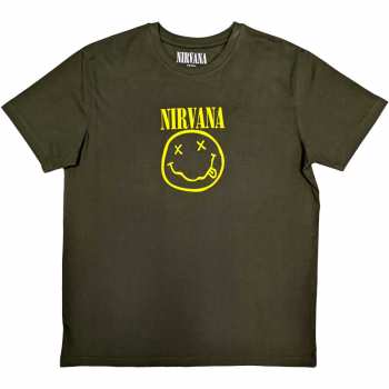 Merch Nirvana: Nirvana Unisex T-shirt: Yellow Smiley (medium) M