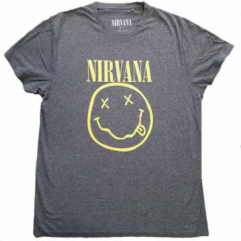 Merch Nirvana: Tričko Yellow Smiley  L