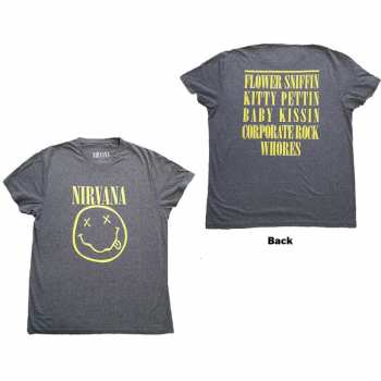 Merch Nirvana: Tričko Yellow Smiley  XL