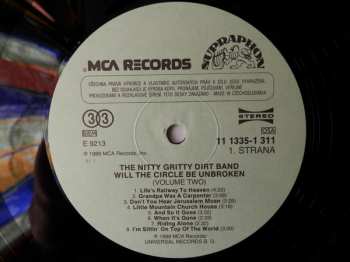 LP Nitty Gritty Dirt Band: Will The Circle Be Unbroken (Volume Two) 123780