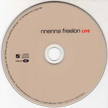 CD Nnenna Freelon: Live 525421