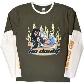 Merch No Doubt: Layered Long Sleeve Tričko Flames