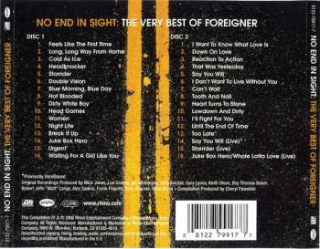 2CD Foreigner: No End In Sight: The Very Best Of Foreigner 25373
