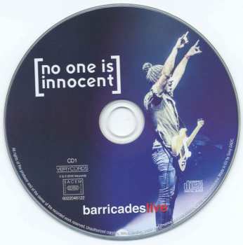 2CD/DVD No One Is Innocent: Barricades Live 280565