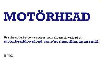 LP Motörhead: No Sleep 'til Hammersmith