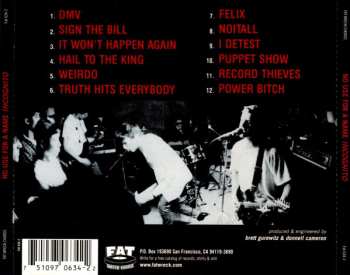 CD No Use For A Name: Incognito