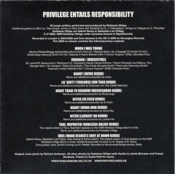 CD Noblesse Oblige: Privilege Entails Responsibility 307050
