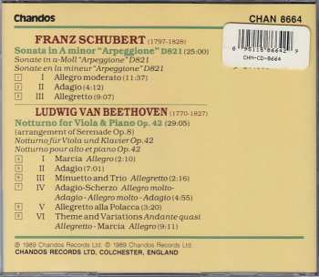 CD Nobuko Imai: Schubert - Arpeggione Sonata / Beethoven - Notturno For Viola & Piano, Op.42 430451