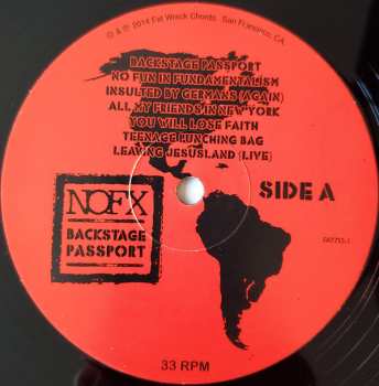 LP NOFX: Backstage Passport Soundtrack 135401