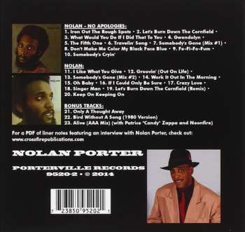 CD Nolan Porter: No Apologies/Nolan 495427