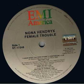 LP Nona Hendryx: Female Trouble 366998
