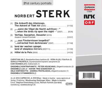 CD Norbert Sterk: Vertigo. Saxophon. Desaster / Land Der Wachen Spiegel / Hôtel De La Paix... 494943