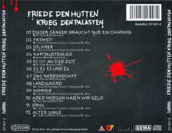 CD Normahl: Friede Den Hütten Krieg Den Palästen 524138
