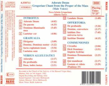 CD Nova Schola Gregoriana: Adorate Deum – Gregorian Chant From The Proper Of The Mass 235439