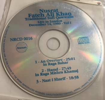 CD Nusrat Fateh Ali Khan: Traditional Sufi Qawwalis Live In London December 14, 1989 - Vol I 450388