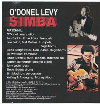 CD O'Donel Levy: Simba 468568