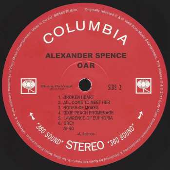 LP Alexander Spence: Oar 25887