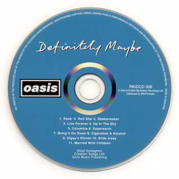 CD Oasis: Definitely Maybe