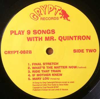 LP Oblivians: ...Play 9 Songs With Mr. Quintron 66507