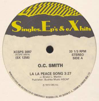 OC Smith: La La Peace Song / Sun Goddess