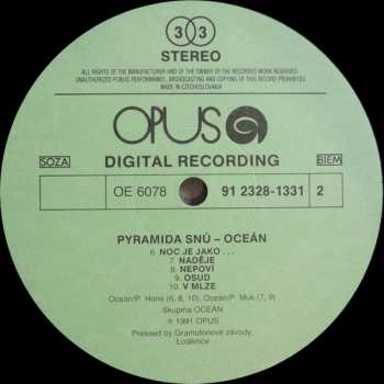 LP Oceán: Pyramida Snů 440469