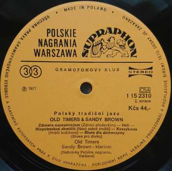 LP Old Timers: Polský Tradiční Jazz 50315