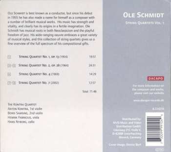 CD Ole Schmidt: String Quartets Vol. 1 DIGI 378139