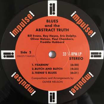 LP Oliver Nelson: The Blues and the Abstract Truth 5362